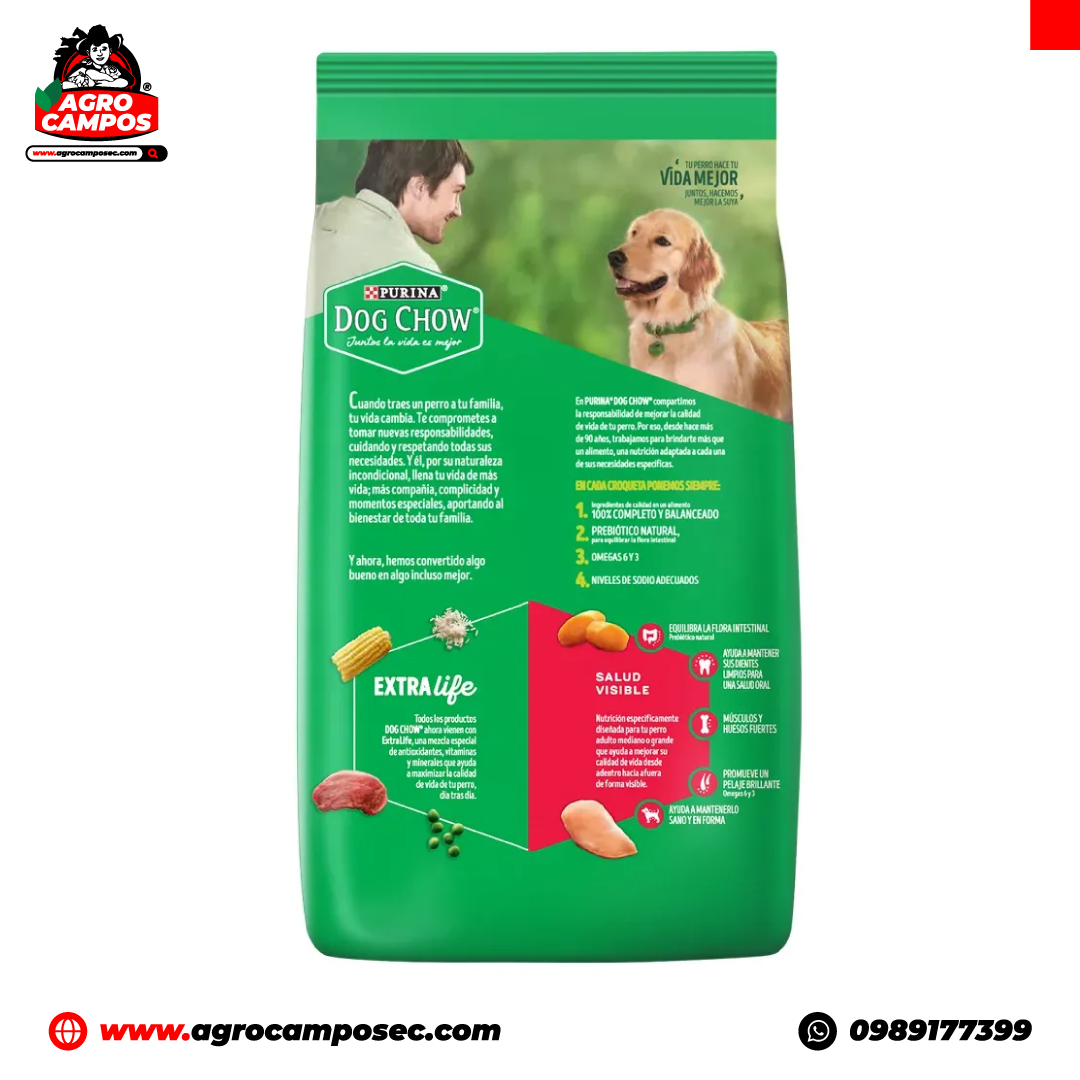 Dog Chow Salud Visible Adultos Razas Medianas y Grandes