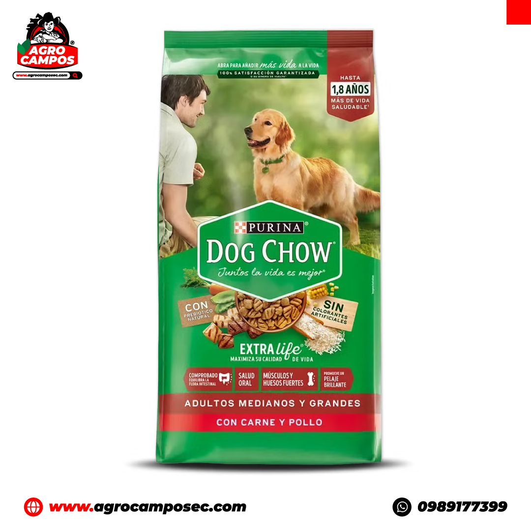 Dog Chow Salud Visible Adultos Razas Medianas y Grandes