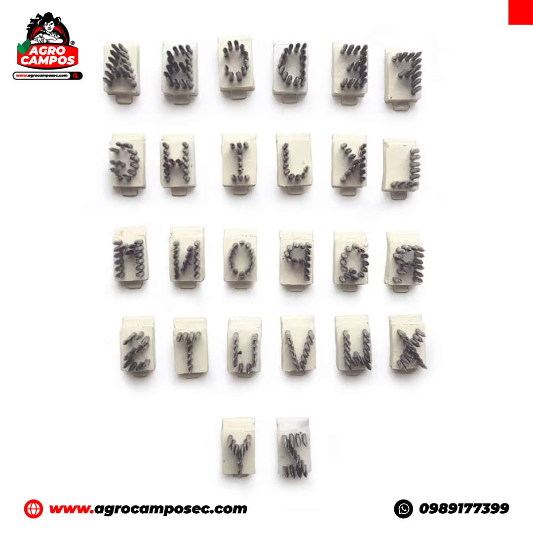 Kit de Letras o Números para Tatuadora de Identificación Animal