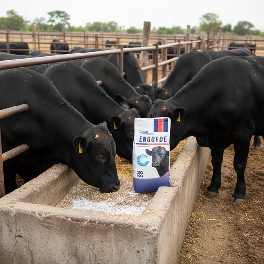 Sal Calier Engorde Feedlot Angus Negros Comedero Concreto Suplemento Mineral Ecuador - Agro Campos® Online Store