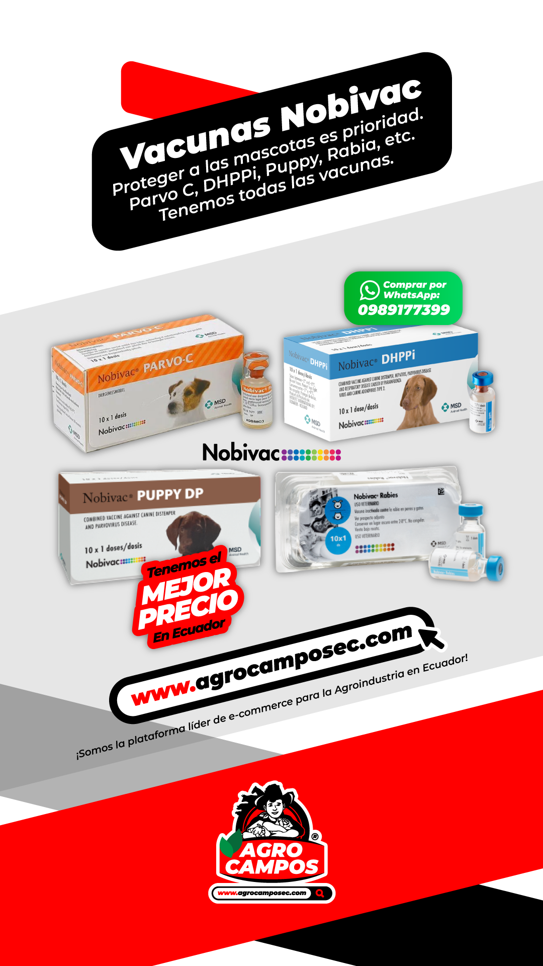Vacuna Nobivac DHPPI