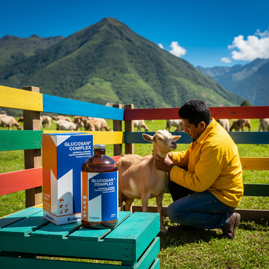 glucosan-complex-cabra-deshidratada-vet-inyectando-sc-cabra-debil-post-parto-frasco-caja-cajon-turquesa