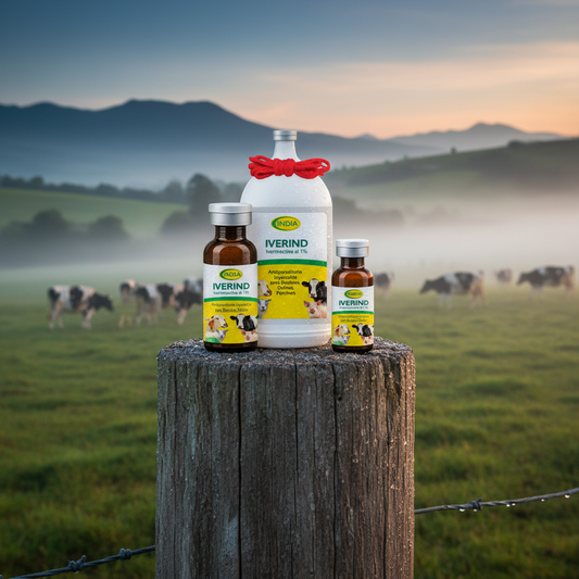 iverind-1-antiparasitario-amanecer-3-frascos-poste-cerca-vacas-lecheras-neblina-ecuador