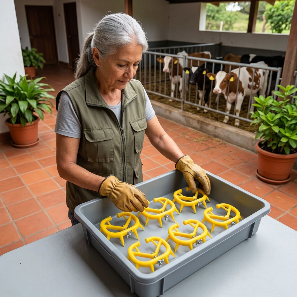 Organización de seis piezas en patio cubierto