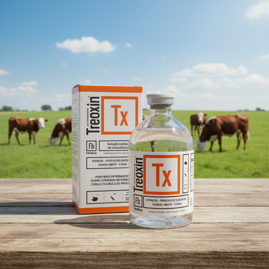 treoxin-inyectable-ganaderia-frasco-caja-mesa-rustica-vacas-terneros-potrero-ecuador