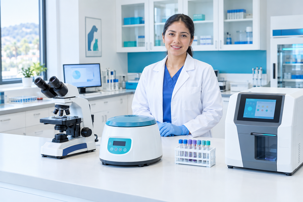 Equipos de Laboratorio y Diagnóstico en una clínica profesional