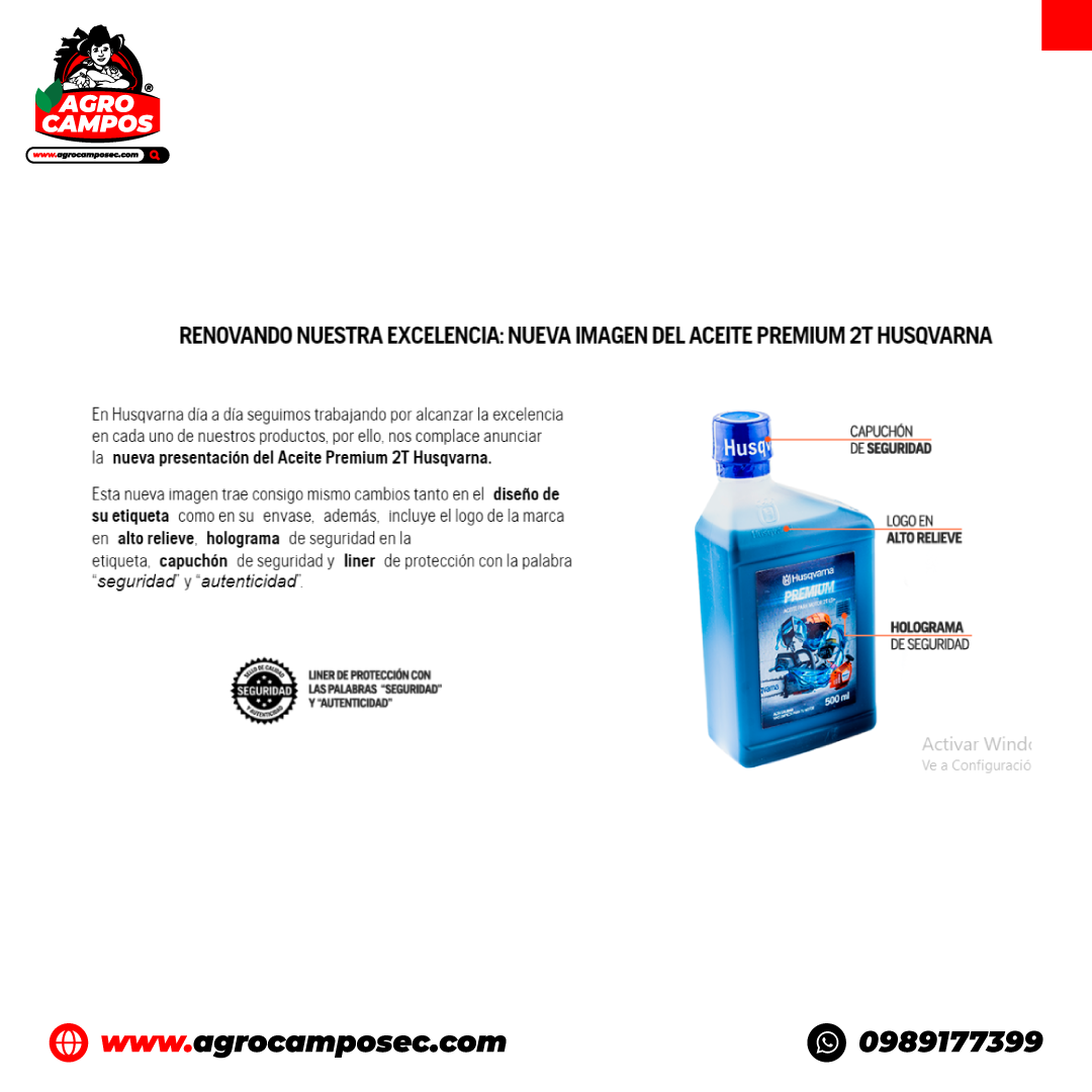 Aceite Premium Husqvarna 2T