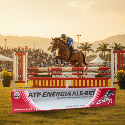 ATP Energia Competencia Ecuestre Jinete Saltando Obstaculo Equinos Ecuador - Agro Campos® Online Store

