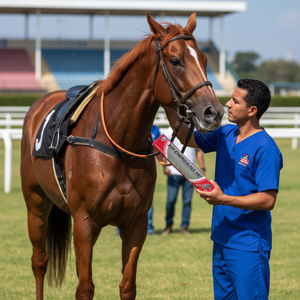 ATP Energia Veterinario Caballo Sudado Post Carrera Paddock Ecuador - Agro Campos® Online Store
