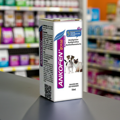 Ankofen Gotero Ketoprofeno Artritis Edemas Inflamacion Articular Perros Gatos Ecuador