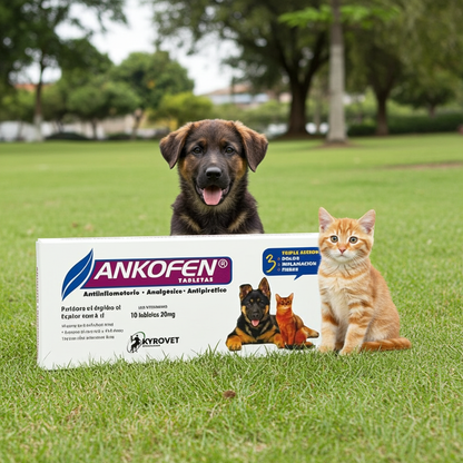 Ankofen Tabletas Fiebre Inflamacion Mascotas Uso Veterinario Ecuador - Agro Campos® Online Store
