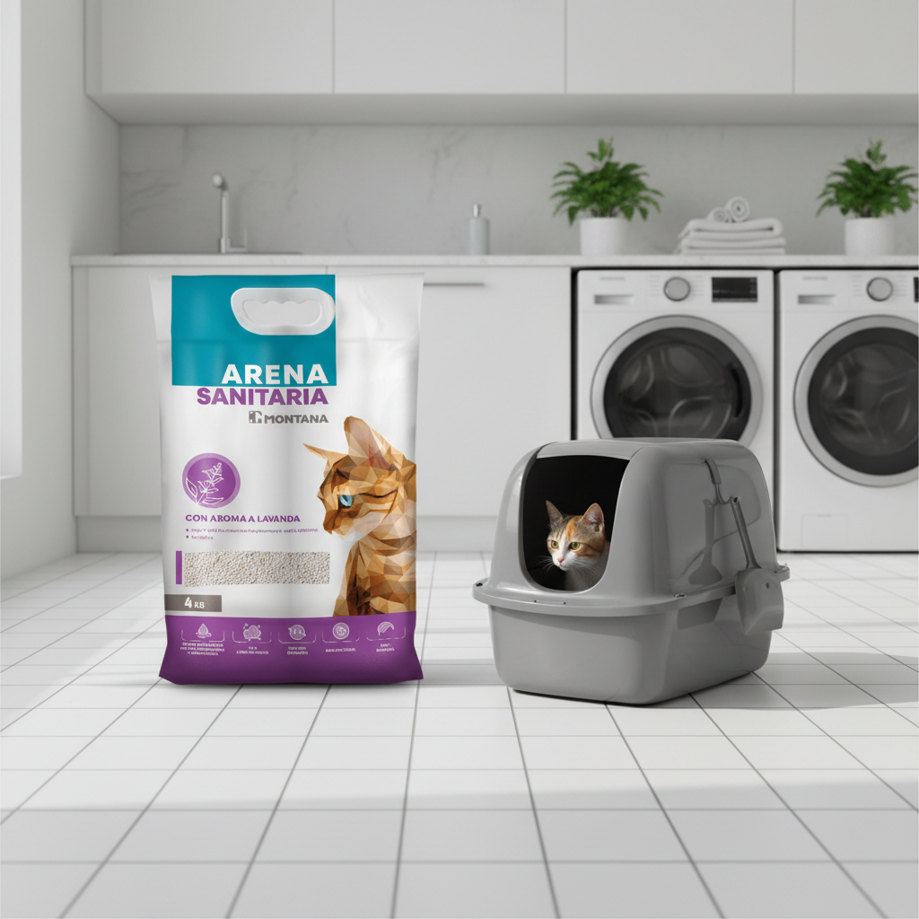 Arena Sanitaria Gatos Montana Lavanda Lavanderia Higiene Felina Uso Diario Ecuador - Agro Campos® Online Store
