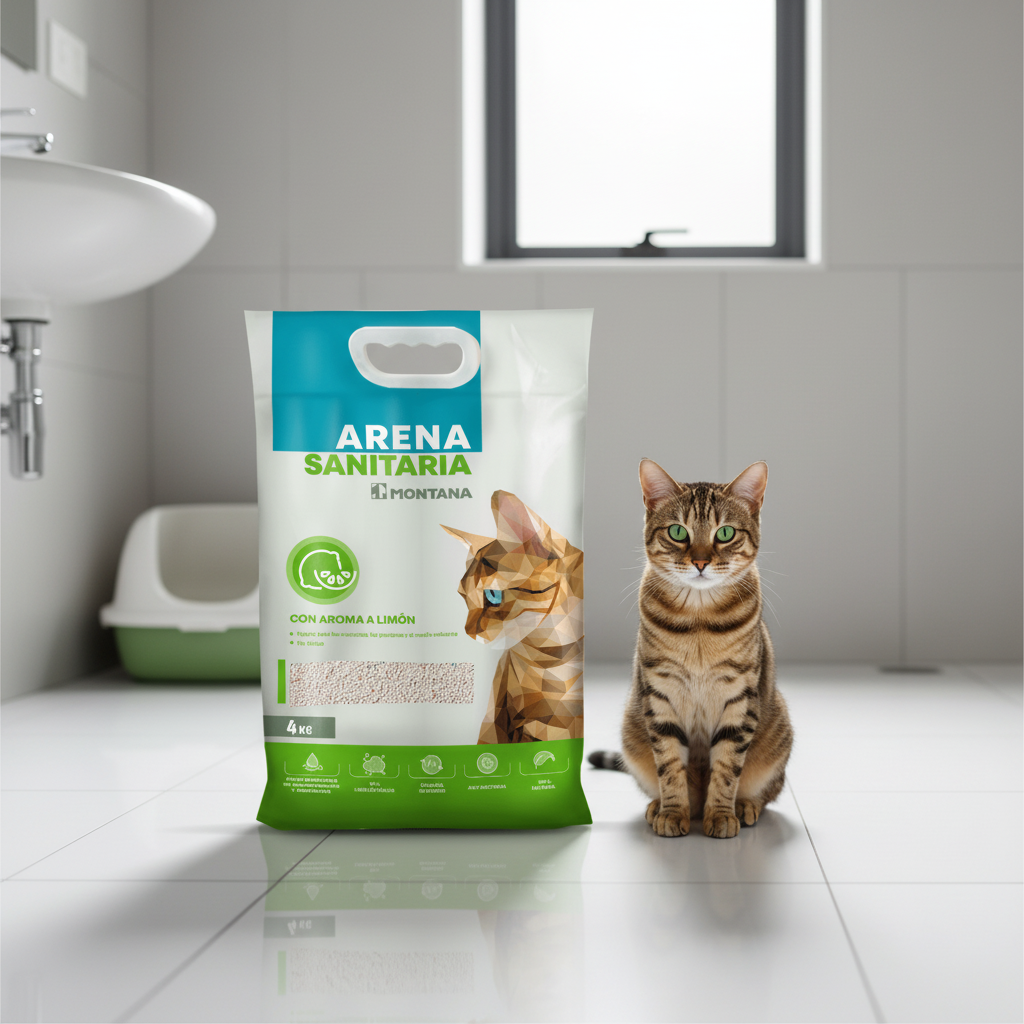 Arena Sanitaria Gatos Montana Limon Bano Aglomerante Bentonita Natural Ecuador - Agro Campos® Online Store
