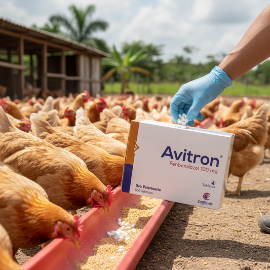 Avitron Tabletas Comedero Pollos Control Parasitos Gastrointestinales Ecuador - Agro Campos® Online Store
