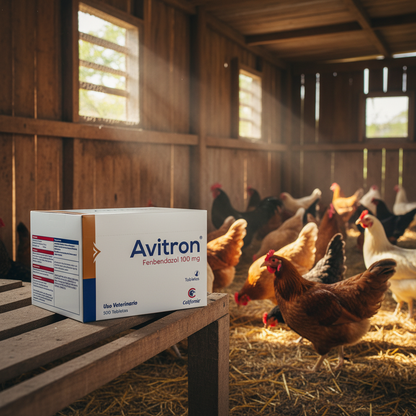 Avitron Tabletas Gallinero Caja Repisa Gallinas Control Parasitos Ecuador - Agro Campos® Online Store
