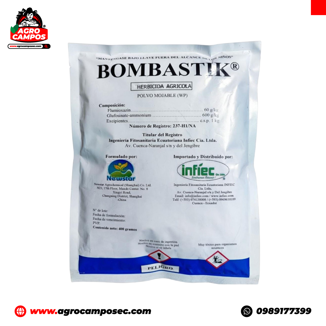 BOMBASTIK herbicida ecuador granja glufosinato amonio infiec agricola