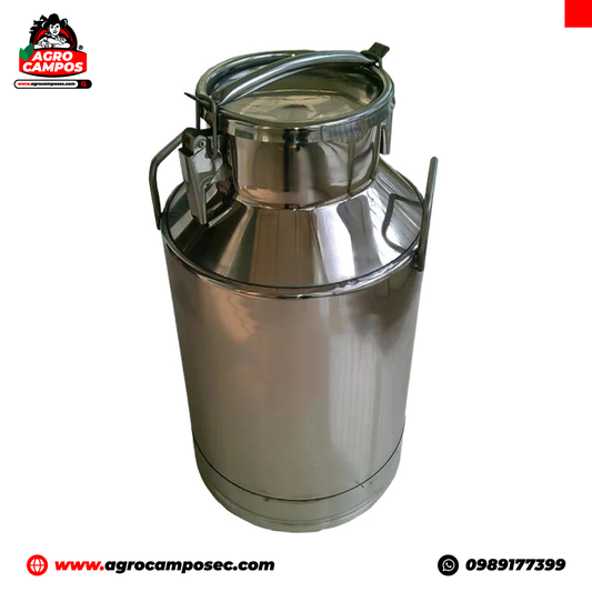 Bidón de Acero Inoxidable para Leche