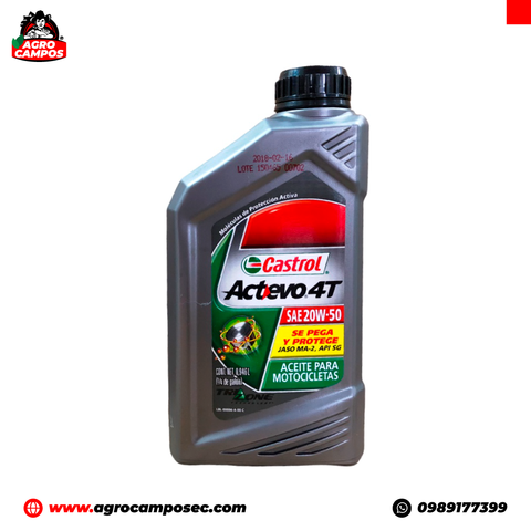 Aceite Castrol Actevo 4T - Agro Campos