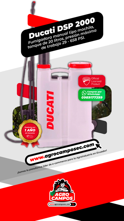 Fumigadora Manual Ducati DSP 2000 20L