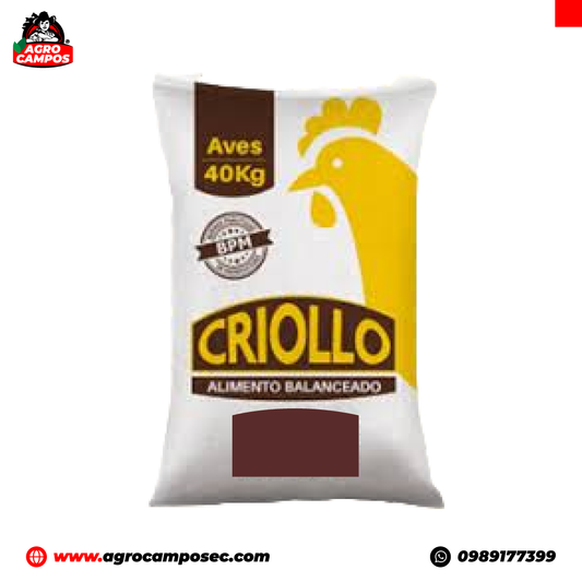 Criollo Aves Inicial Granulado 40kg