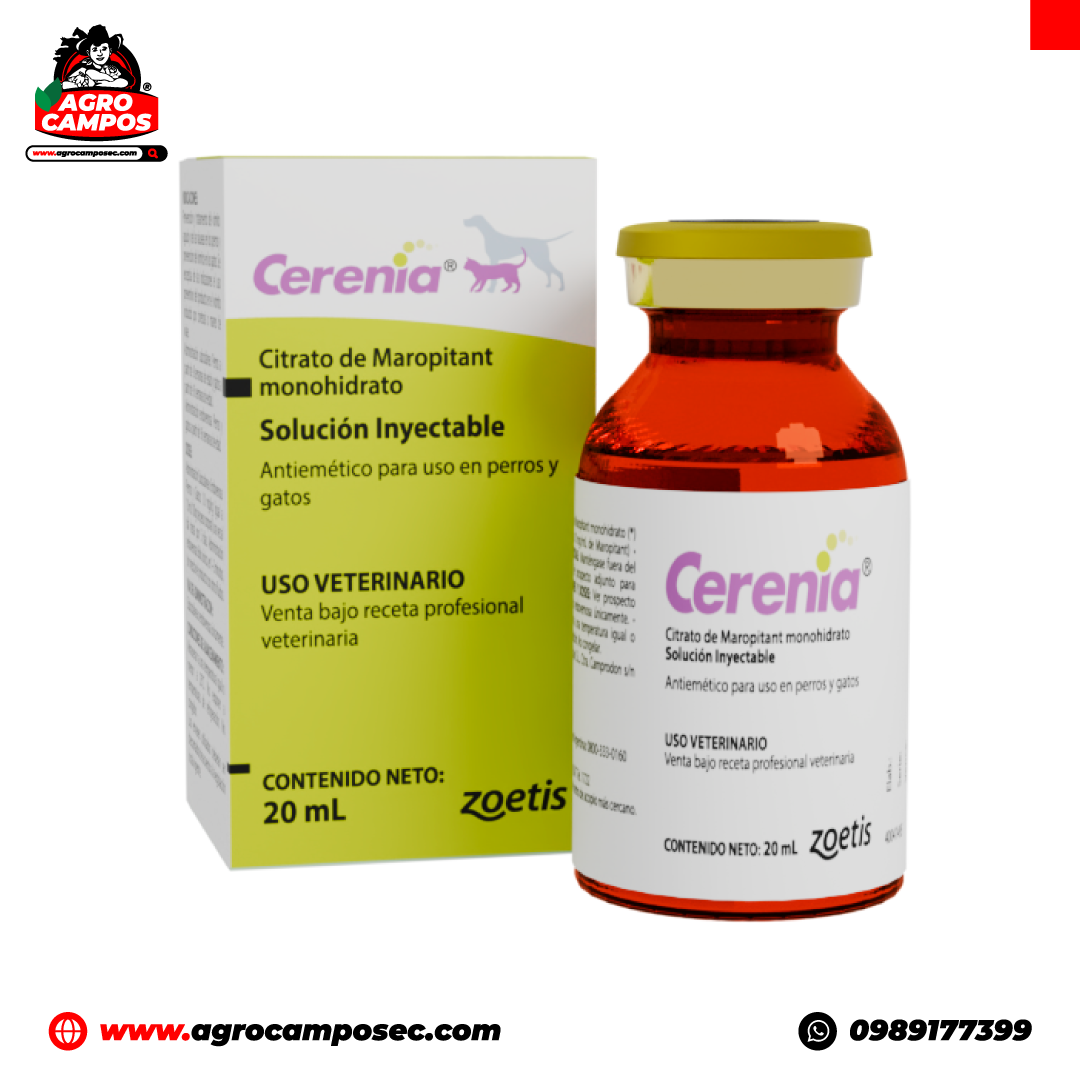 Cerenia Antiemético Inyectable para Perros y Gatos 20 ml