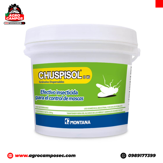 Chuspisol Tarro 250g Insecticida Granulado Tiametoxam Tricosene Control Moscas Ecuador - Agro Campos® Online Store
