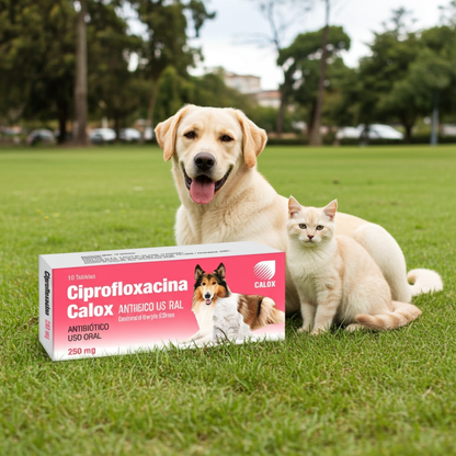 Ciprofloxacina Calox Amplio Espectro Gram Positivas Gram Negativas Mascotas Ecuador - Agro Campos® Online Store

