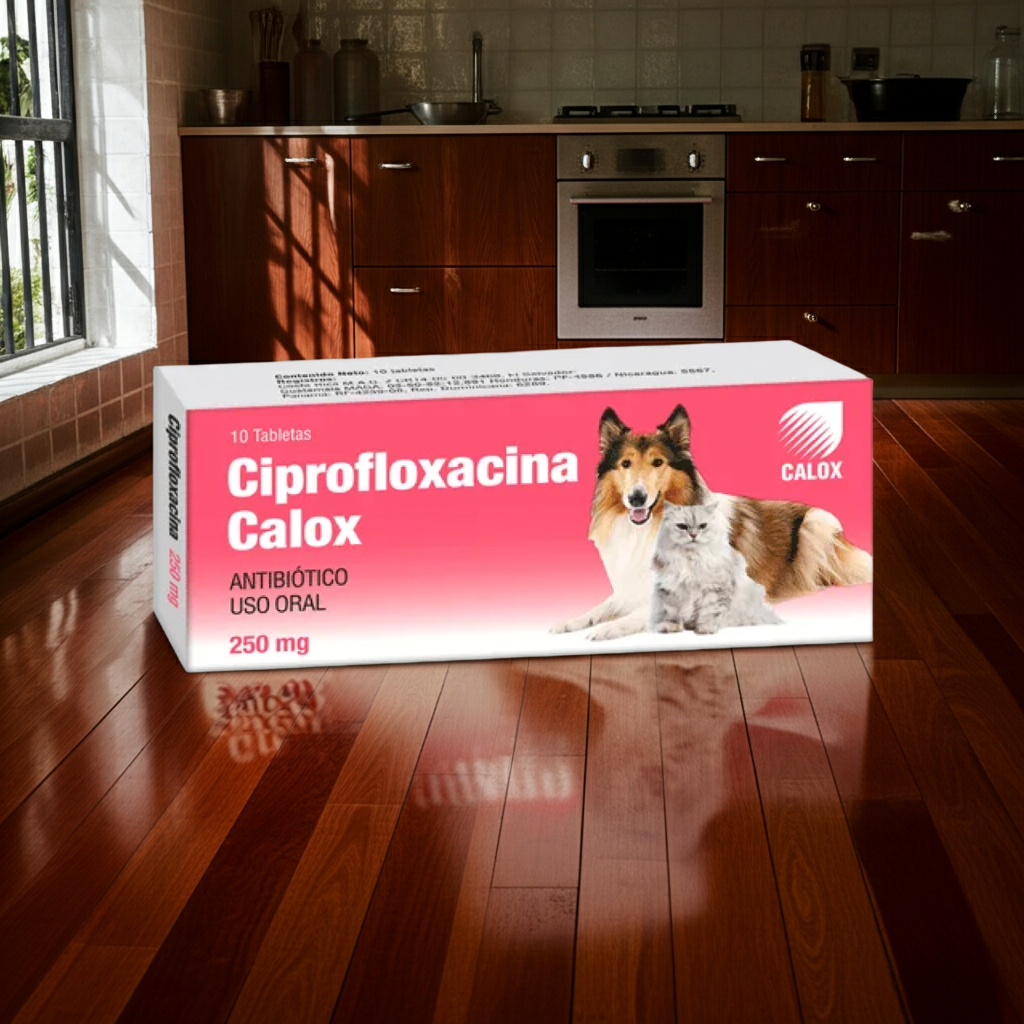 Ciprofloxacina Calox Antibiotico Uso Veterinario Caninos Felinos Ecuador - Agro Campos® Online Store
