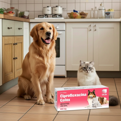 Ciprofloxacina Calox Tratamiento Infecciones Urinarias Respiratorias Mascotas Ecuador - Agro Campos® Online Store
