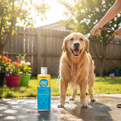 Clean Happy Montana Shampoo Bano Exterior Perros Antipulgas Cuidado Pelaje Ecuador - Agro Campos® Online Store
