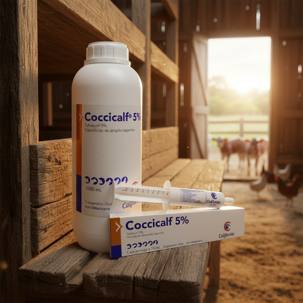 Coccicalf 5% Bodega Finca Estante Terneros Aves Anticoccidial Ecuador - Agro Campos® Online Store