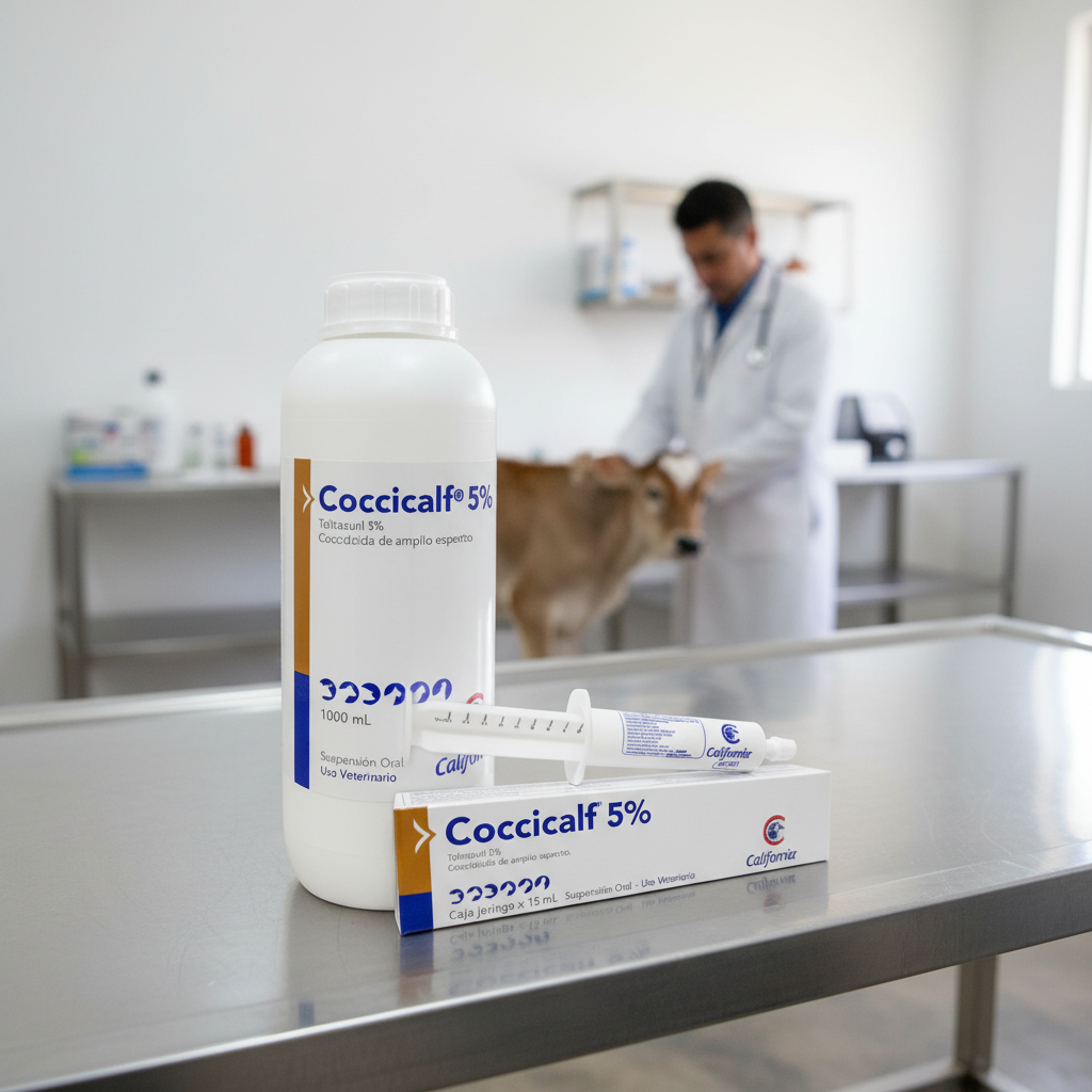 Coccicalf 5% Clinica Veterinaria Tratamiento Coccidiosis Ternero Ecuador - Agro Campos® Online Store