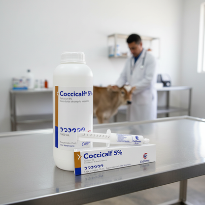 Coccicalf 5% Clinica Veterinaria Tratamiento Coccidiosis Ternero Ecuador - Agro Campos® Online Store