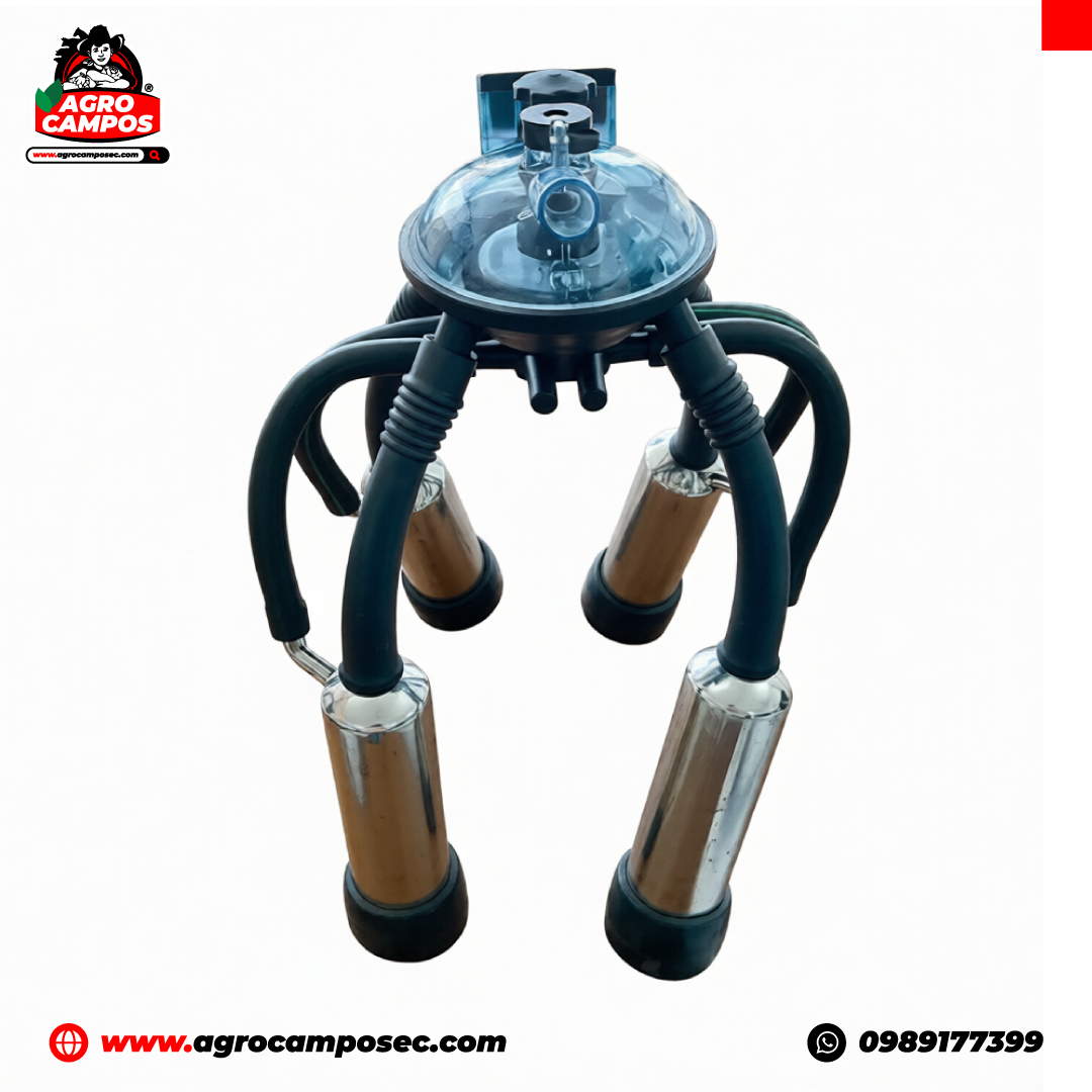 Colector de Leche 240 cc para Ordeñadora con Kit Completo