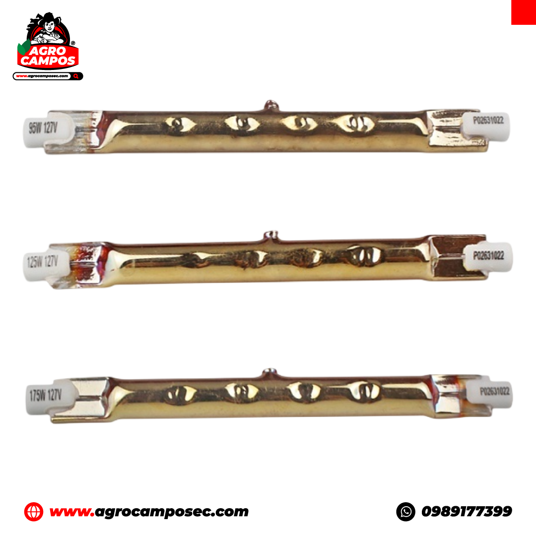 Cuarzos Infrarrojos Dorados Suapi 110 V y 220 V