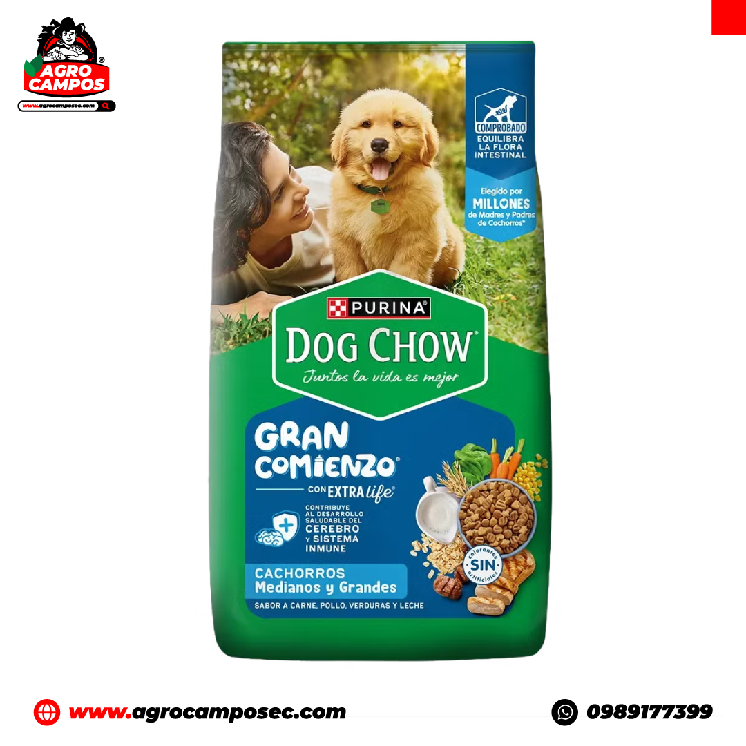 Dog Chow Gran Comienzo Cachorros Razas Medianas y Grandes