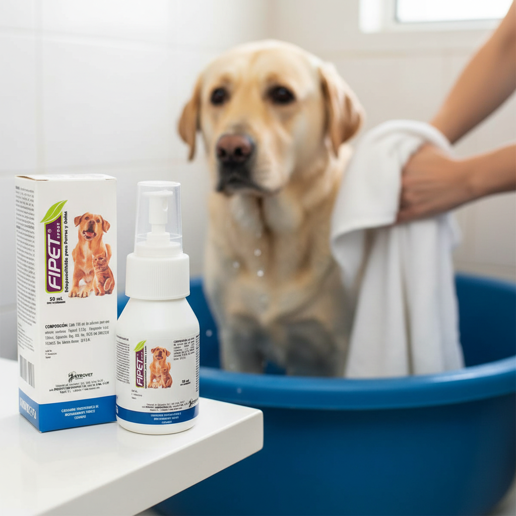 Fipet Spray Labrador Post Bano Antiparasitario Externo Mascotas Ecuador - Agro Campos® Online Store
