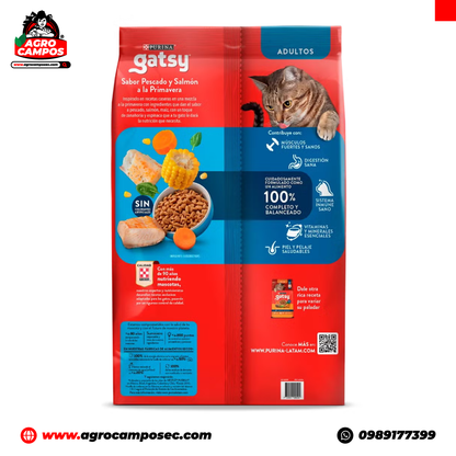 Gatsy Pescado y Salmón a la Primavera Alimento Seco para Gatos