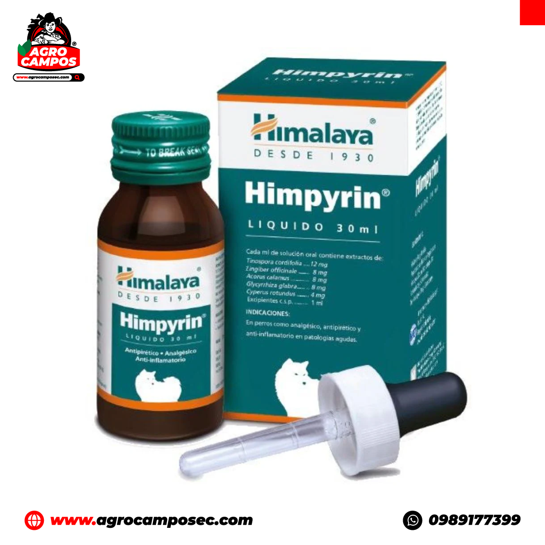 Himpyrin Liquido Himalaya Antiinflamatorio Analgesico Natural Caninos Felinos Fiebre Ecuador - Agro Campos® Online Store
