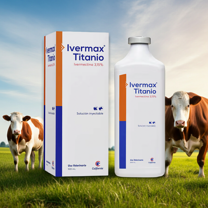 Ivermax Titanio 3.15% Control Parasitos Internos Externos Amplio Espectro Ganado Ecuador - Agro Campos® Online Store