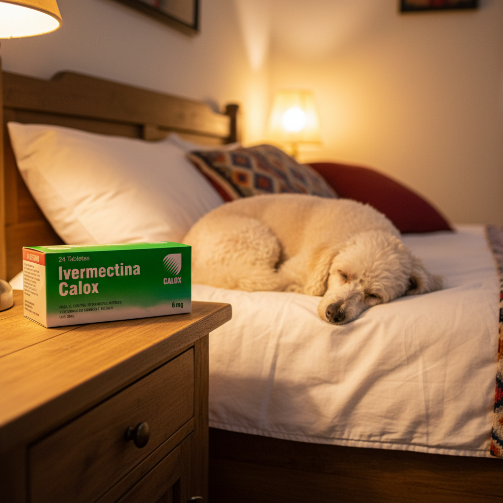 Ivermectina Calox Poodle Durmiendo Cama Limpia Post Desparasitacion Ecuador - Agro Campos® Online Store
