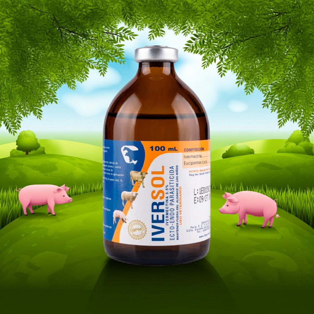 Iversol Inyectable Control Parasitos Gastrointestinales Pulmonares Ecuador - Agro Campos® Online Store
