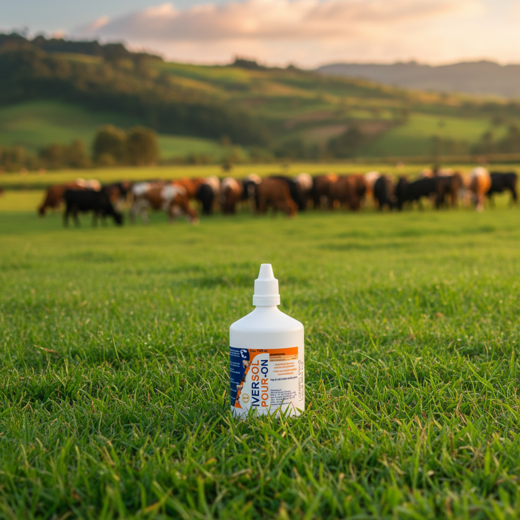 Iversol Pour On Hato Ganadero Vacas Potrero Control Parasitos Ecuador - Agro Campos® Online Store

