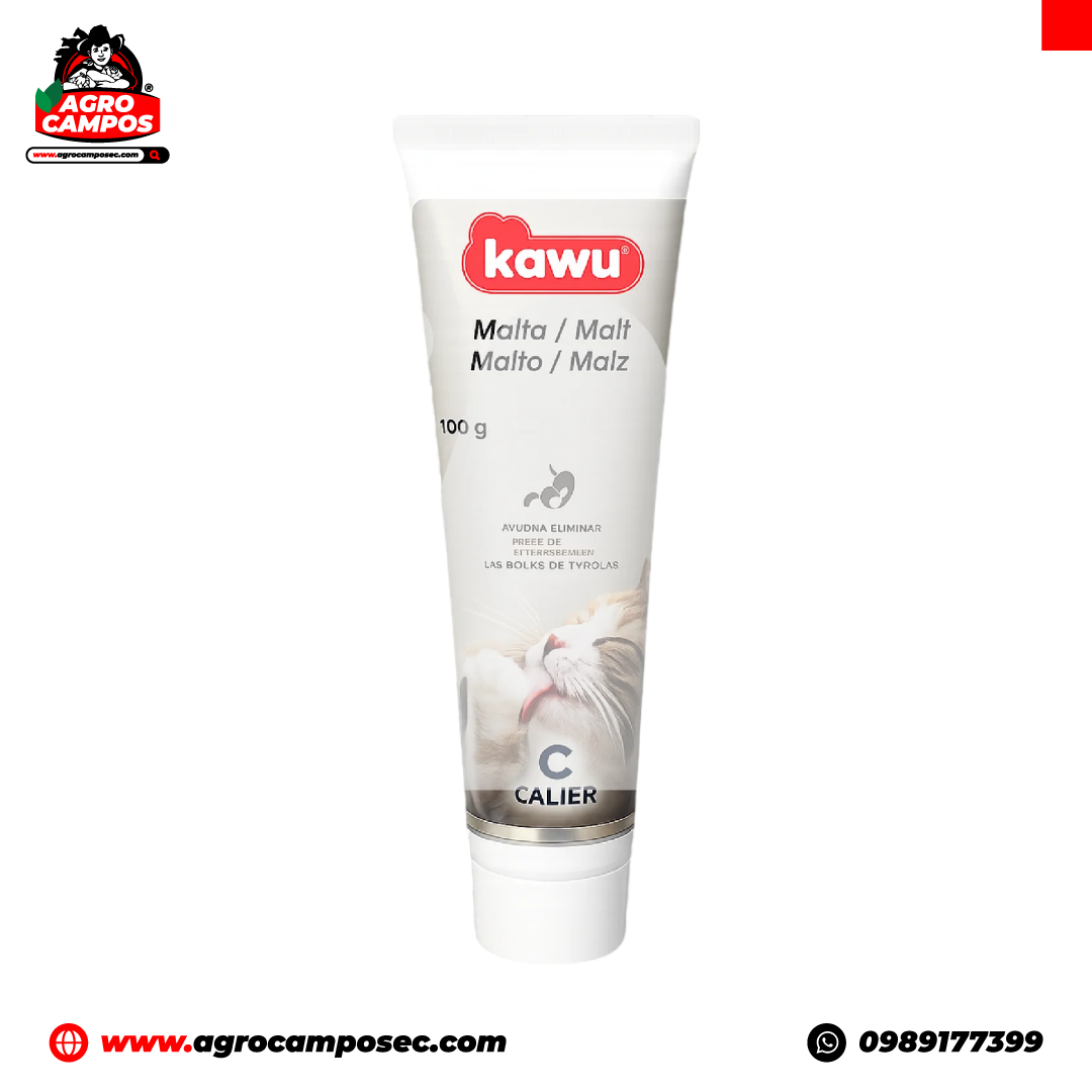 Kawu Malta Complemento Dietetico Natural Gatos Bolas Pelo Ecuador - Agro Campos® Online Store
