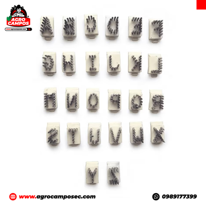 Kit de Letras o Números para Tatuadora de Identificación Animal