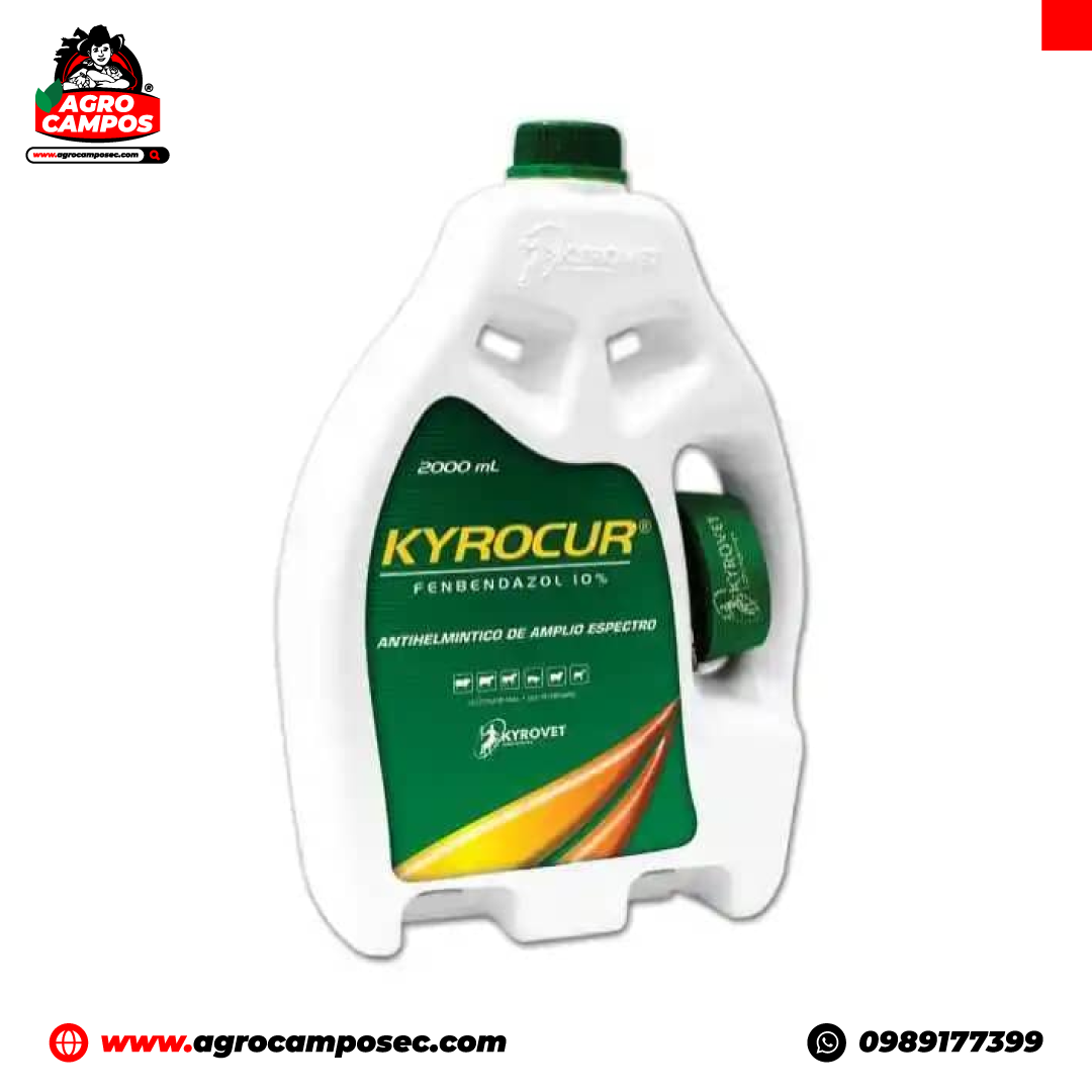Kyrocur Febendazole Antiparasitario Oral Amplio Espectro Nematodos Tenias Bovinos Ovinos Ecuador - Agro Campos® Online Store

