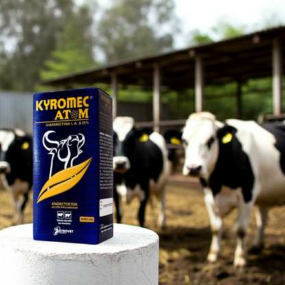 Kyromec Atom 3.15% Control Nematodos Ectoparasitos Amplio Espectro Ganado Ecuador - Agro Campos® Online Store