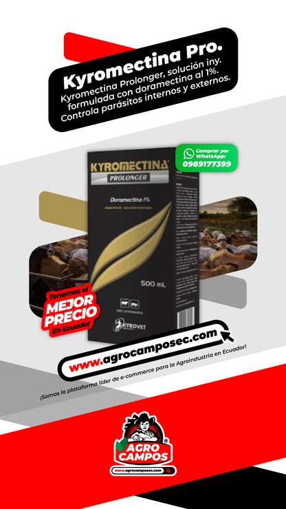 Kyromectina Prolonger Frasco Inyectable Uso Veterinario Sanidad Animal Ecuador - Agro Campos® Online Store
