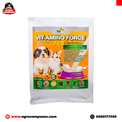 Leche Sustituta Vit-Amino Force Mascotas