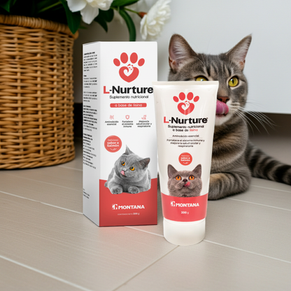 L Nurture Montana Lisina Salud Respiratoria Ocular Gatos Uso Veterinario Ecuador - Agro Campos® Online Store
